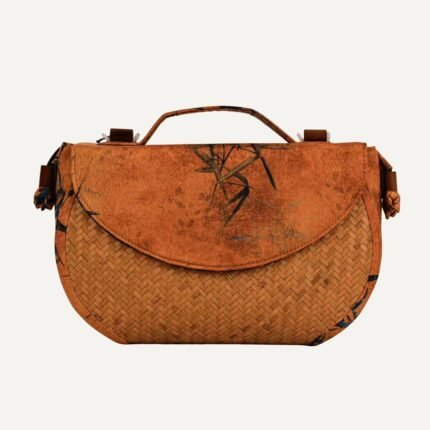 Bamboo silk tote bag soft structure front view