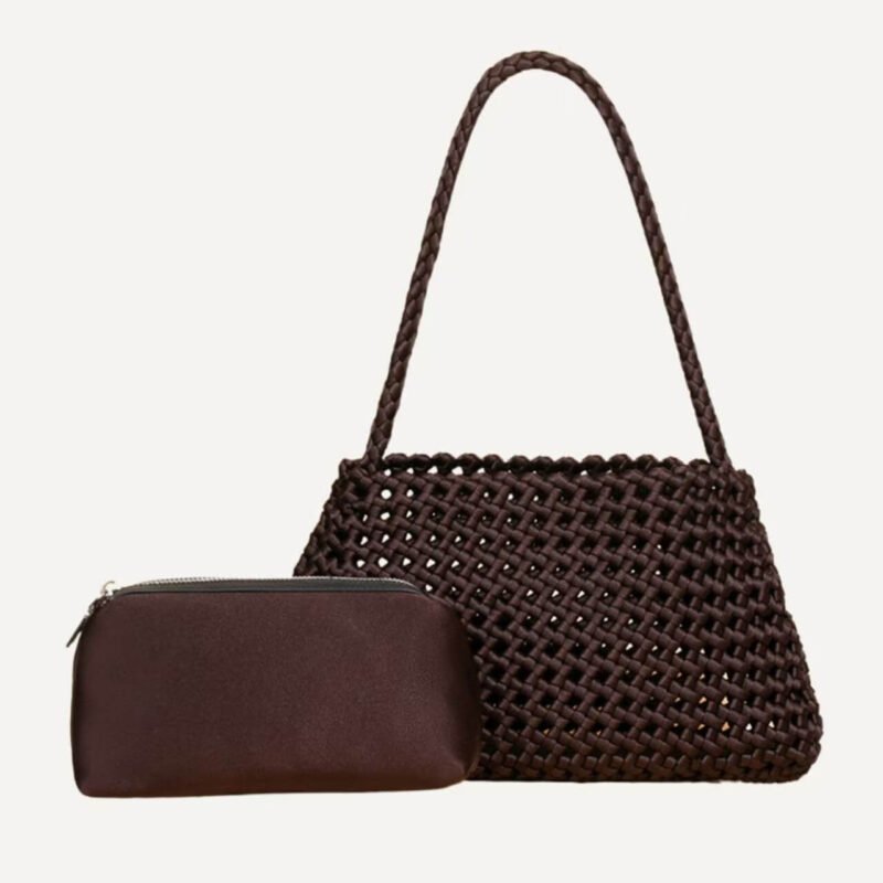 neoprene windmill woven shoulder bag front view structure