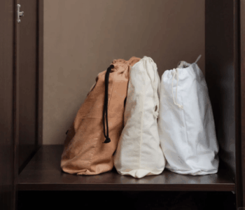 woven leather bag