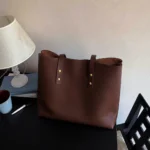 Brown genuine leather DIY bag kit to make your own tote bag